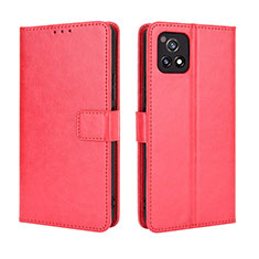 Coque Portefeuille Livre Cuir Etui Clapet BY5 pour Vivo iQOO U3 5G Rouge