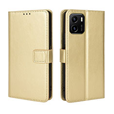 Coque Portefeuille Livre Cuir Etui Clapet BY5 pour Vivo iQOO U5x Or