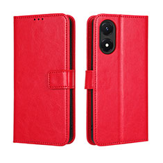 Coque Portefeuille Livre Cuir Etui Clapet BY5 pour Vivo Y02S Rouge