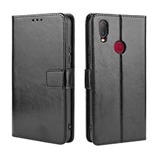 Coque Portefeuille Livre Cuir Etui Clapet BY5 pour Vivo Y11 Noir