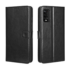 Coque Portefeuille Livre Cuir Etui Clapet BY5 pour Wiko Power U20 Noir