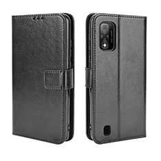 Coque Portefeuille Livre Cuir Etui Clapet BY5 pour Wiko Ride 3 Noir