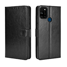 Coque Portefeuille Livre Cuir Etui Clapet BY5 pour Wiko View5 Noir