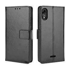 Coque Portefeuille Livre Cuir Etui Clapet BY5 pour Wiko Y51 Noir