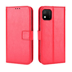 Coque Portefeuille Livre Cuir Etui Clapet BY5 pour Wiko Y52 Rouge