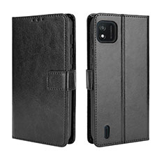 Coque Portefeuille Livre Cuir Etui Clapet BY5 pour Wiko Y62 Noir