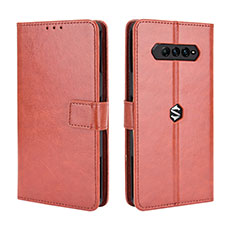 Coque Portefeuille Livre Cuir Etui Clapet BY5 pour Xiaomi Black Shark 4 5G Marron