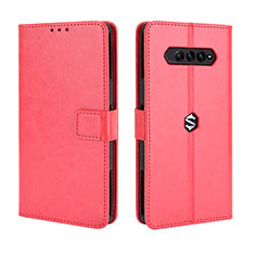 Coque Portefeuille Livre Cuir Etui Clapet BY5 pour Xiaomi Black Shark 4 5G Rouge