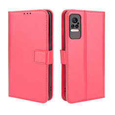 Coque Portefeuille Livre Cuir Etui Clapet BY5 pour Xiaomi Civi 1S 5G Rouge