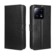 Coque Portefeuille Livre Cuir Etui Clapet BY5 pour Xiaomi Mi 13 Pro 5G Noir