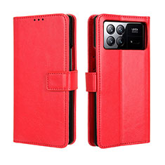 Coque Portefeuille Livre Cuir Etui Clapet BY5 pour Xiaomi Mix Fold 3 5G Rouge