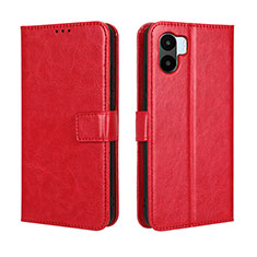 Coque Portefeuille Livre Cuir Etui Clapet BY5 pour Xiaomi Poco C50 Rouge