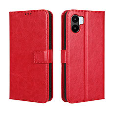 Coque Portefeuille Livre Cuir Etui Clapet BY5 pour Xiaomi Poco C51 Rouge