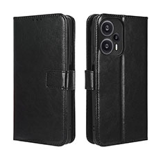 Coque Portefeuille Livre Cuir Etui Clapet BY5 pour Xiaomi Poco F5 5G Noir