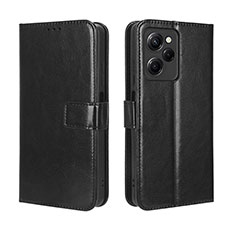 Coque Portefeuille Livre Cuir Etui Clapet BY5 pour Xiaomi Poco X5 Pro 5G Noir