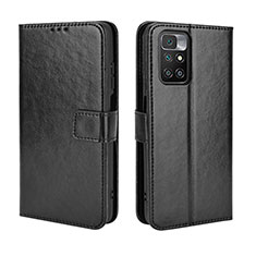 Coque Portefeuille Livre Cuir Etui Clapet BY5 pour Xiaomi Redmi 10 4G Noir