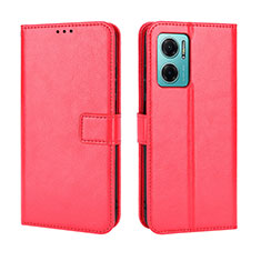 Coque Portefeuille Livre Cuir Etui Clapet BY5 pour Xiaomi Redmi 10 Prime Plus 5G Rouge