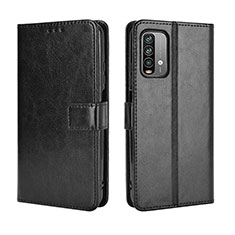 Coque Portefeuille Livre Cuir Etui Clapet BY5 pour Xiaomi Redmi 9 Power Noir