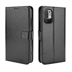 Coque Portefeuille Livre Cuir Etui Clapet BY5 pour Xiaomi Redmi Note 10 JE 5G Noir