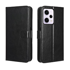 Coque Portefeuille Livre Cuir Etui Clapet BY5 pour Xiaomi Redmi Note 12 Explorer Noir