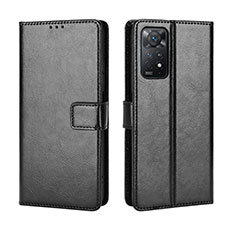 Coque Portefeuille Livre Cuir Etui Clapet BY5 pour Xiaomi Redmi Note 12 Pro 4G Noir