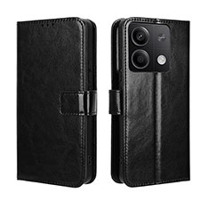 Coque Portefeuille Livre Cuir Etui Clapet BY5 pour Xiaomi Redmi Note 13 5G Noir