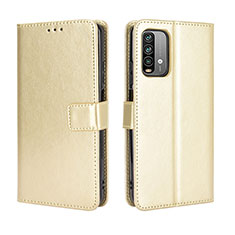 Coque Portefeuille Livre Cuir Etui Clapet BY5 pour Xiaomi Redmi Note 9 4G Or