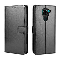 Coque Portefeuille Livre Cuir Etui Clapet BY5 pour Xiaomi Redmi Note 9 Noir