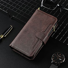 Coque Portefeuille Livre Cuir Etui Clapet BY6 pour Realme 8i Marron