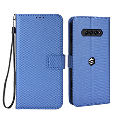 Coque Portefeuille Livre Cuir Etui Clapet BY6 pour Xiaomi Black Shark 4 5G Bleu