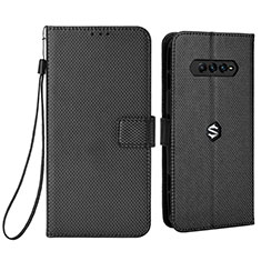 Coque Portefeuille Livre Cuir Etui Clapet BY6 pour Xiaomi Black Shark 4 Pro 5G Noir