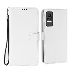 Coque Portefeuille Livre Cuir Etui Clapet BY6 pour Xiaomi Civi 1S 5G Blanc