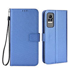 Coque Portefeuille Livre Cuir Etui Clapet BY6 pour Xiaomi Civi 1S 5G Bleu