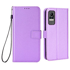 Coque Portefeuille Livre Cuir Etui Clapet BY6 pour Xiaomi Civi 5G Violet