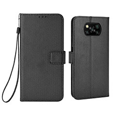 Coque Portefeuille Livre Cuir Etui Clapet BY6 pour Xiaomi Poco X3 Noir