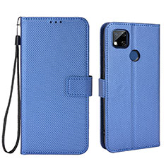 Coque Portefeuille Livre Cuir Etui Clapet BY6 pour Xiaomi Redmi 10A 4G Bleu