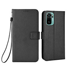 Coque Portefeuille Livre Cuir Etui Clapet BY6 pour Xiaomi Redmi Note 10S 4G Noir