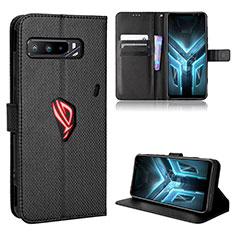 Coque Portefeuille Livre Cuir Etui Clapet BY7 pour Asus ROG Phone 3 Strix ZS661KS Noir