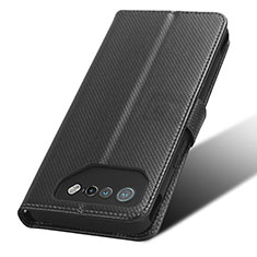 Coque Portefeuille Livre Cuir Etui Clapet BY7 pour Asus ROG Phone 7 Pro Noir