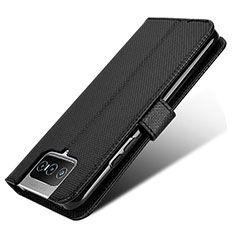 Coque Portefeuille Livre Cuir Etui Clapet BY7 pour Asus Zenfone 7 Pro ZS671KS Noir