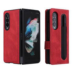 Coque Portefeuille Livre Cuir Etui Clapet BY7 pour Samsung Galaxy Z Fold4 5G Rouge