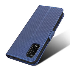 Coque Portefeuille Livre Cuir Etui Clapet BY7 pour Wiko Power U20 Bleu