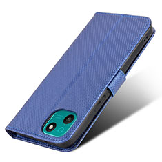 Coque Portefeuille Livre Cuir Etui Clapet BY7 pour Wiko T10 Bleu