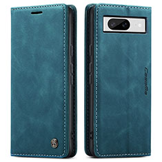 Coque Portefeuille Livre Cuir Etui Clapet C01S pour Google Pixel 8 5G Bleu