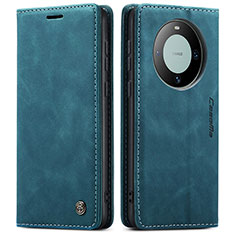 Coque Portefeuille Livre Cuir Etui Clapet C01S pour Huawei Mate 60 Pro Bleu