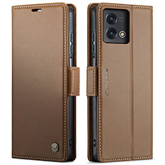 Coque Portefeuille Livre Cuir Etui Clapet C01S pour Motorola Moto G Stylus (2023) 5G Marron