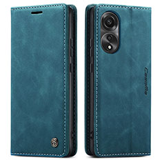 Coque Portefeuille Livre Cuir Etui Clapet C01S pour Oppo A78 4G Bleu