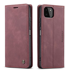 Coque Portefeuille Livre Cuir Etui Clapet C01S pour Samsung Galaxy A22 5G Vin Rouge