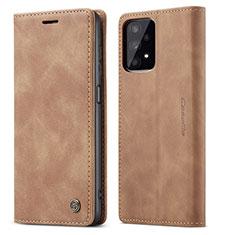Coque Portefeuille Livre Cuir Etui Clapet C01S pour Samsung Galaxy A32 4G Brun Clair