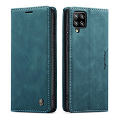 Coque Portefeuille Livre Cuir Etui Clapet C01S pour Samsung Galaxy A42 5G Bleu